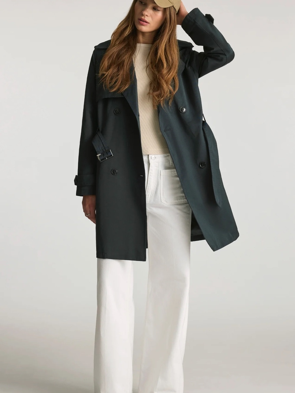 Mavi White Wide-Leg Jeans